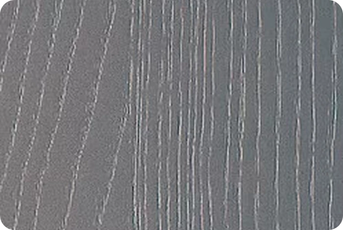Gray linear wood finish detail