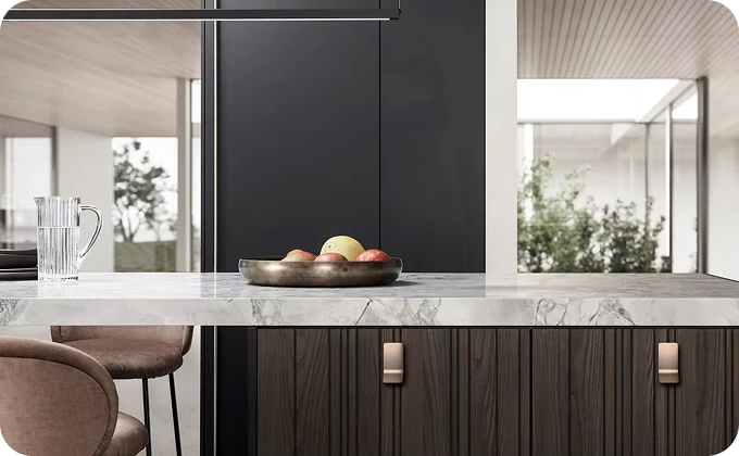 Modern European kitchen cabinetry line