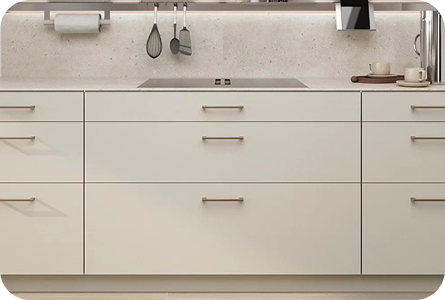 Modern metal cabinet handle