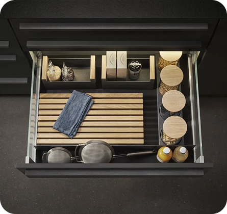 Modern drawer organization accessories
